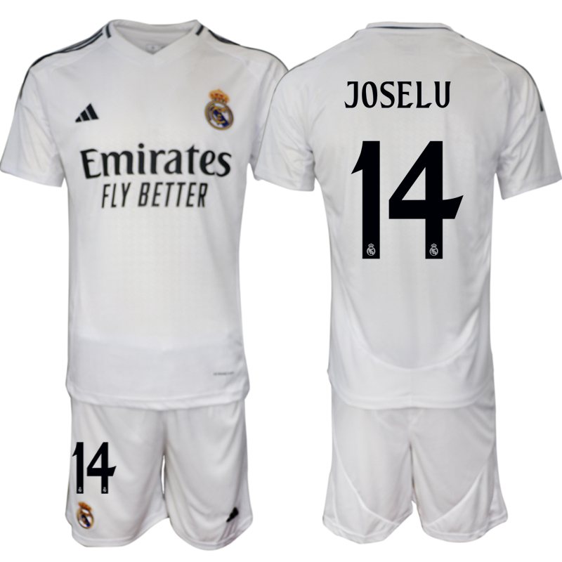 Men 2024-2025 Club Real Madrid home White #14 Soccer Jersey->real madrid jersey->Soccer Club Jersey